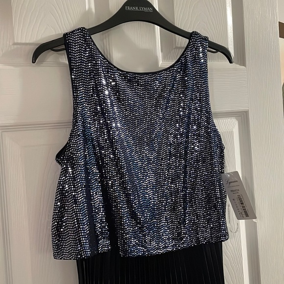 NWT Frank Lyman Blue Woven Dress Brand New $359.00 retail. - Picture 2 of 9